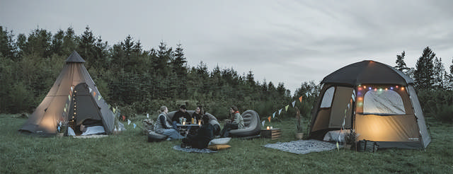 Glamping tents